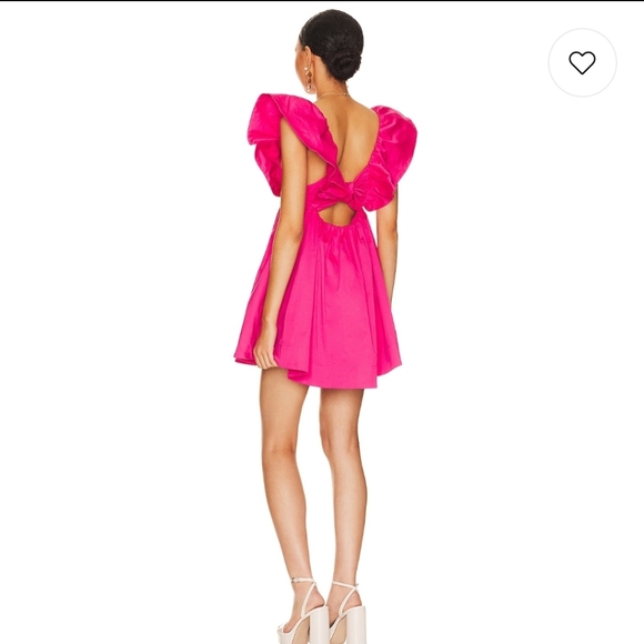 For Love & Lemons Clementine Mini Dress In Pink NWT - Picture 4 of 10